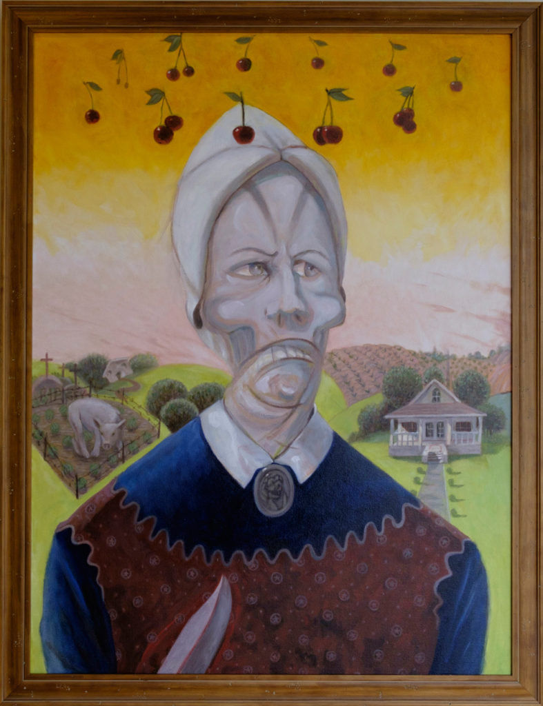 "My American Gothic" Diptych, Left Side, by Richard Melloy